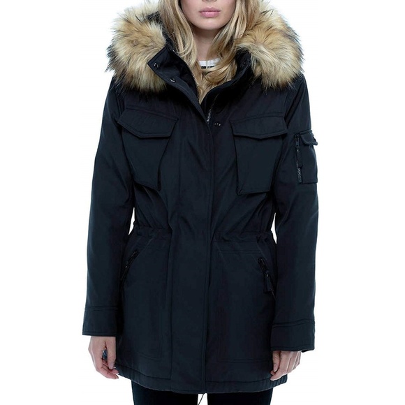 S13 New York Anorak/Parka Fur Lined Coat Hooded Jacket NEW